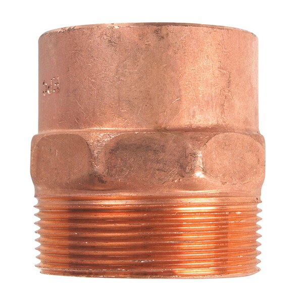 B & K NIBCO 2 in. Copper X 2 in. D MIP Copper Pipe Adapter 1 pk W01300D - main